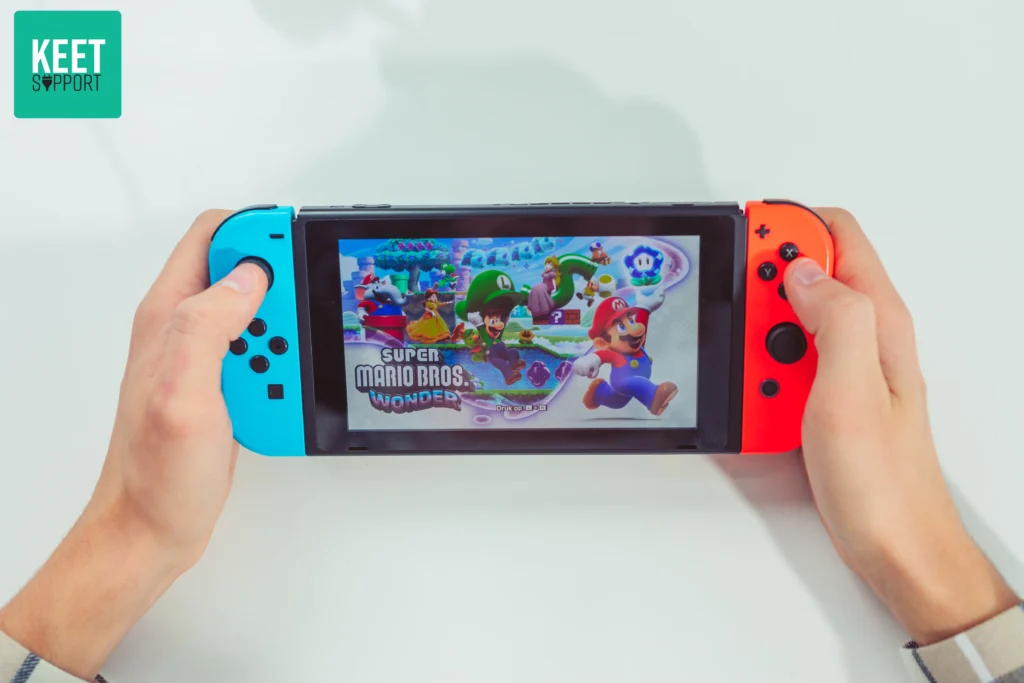 Nintendo Switch met Mario Bros Wonders
