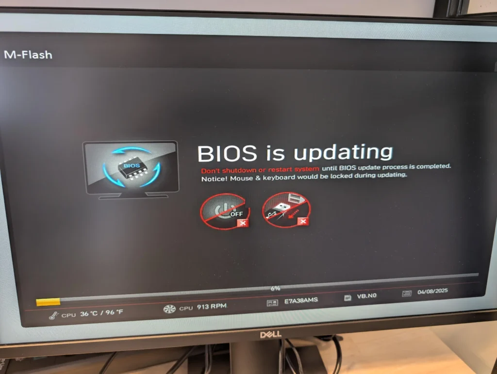 Bios updaten voor secure boot