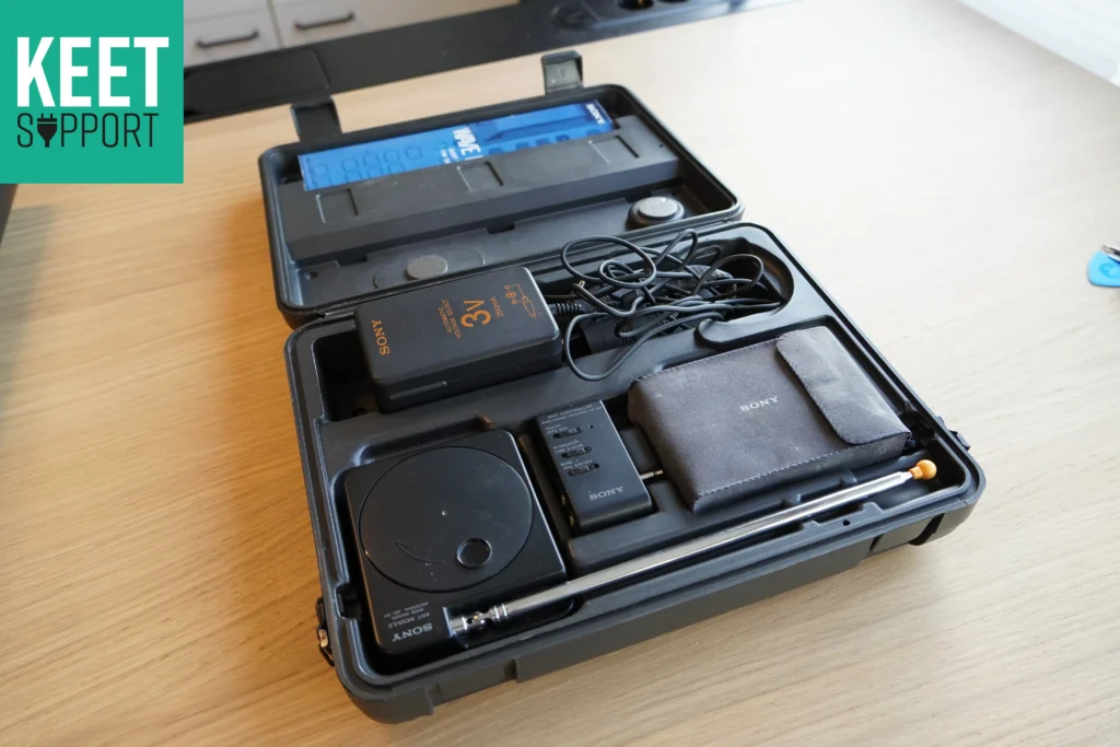 Sony ICF-SW1 met alle accessoires