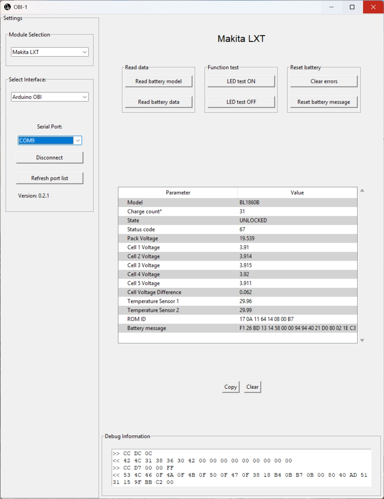 Obi tool gebruiken